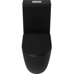 Унитаз безободковый ТОРНАДО ЧЁРНЫЙ МАТОВЫЙ напольный GROSSMAN GR-4494BMSQ/Германия — изображение 3