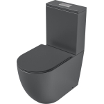 Унитаз безободковый ТОРНАДО СЕРЫЙ МАТОВЫЙ напольный GROSSMAN GR-4494GMSQ/Германия — изображение 2