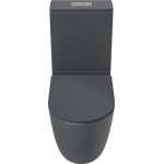 Унитаз безободковый ТОРНАДО СЕРЫЙ МАТОВЫЙ напольный GROSSMAN GR-4494GMSQ/Германия — изображение 3