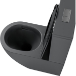 Унитаз безободковый ТОРНАДО СЕРЫЙ МАТОВЫЙ напольный GROSSMAN GR-4494GMSQ/Германия — изображение 5