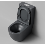 Унитаз безободковый ТОРНАДО СЕРЫЙ МАТОВЫЙ напольный GROSSMAN GR-4494GMSQ/Германия — изображение 8