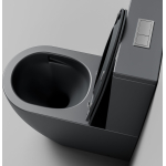 Унитаз безободковый ТОРНАДО СЕРЫЙ МАТОВЫЙ напольный GROSSMAN GR-4494GMSQ/Германия — изображение 9