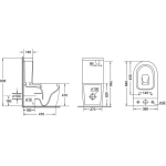 Унитаз безободковый ТОРНАДО СЕРЫЙ МАТОВЫЙ напольный GROSSMAN GR-4494GMSQ/Германия — изображение 12