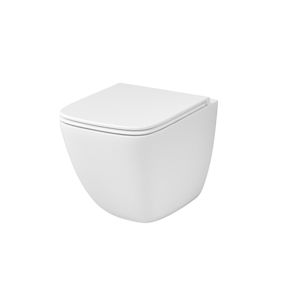 Унитаз с закрытым дном ТОРНАДО безободковый подвесной GROSSMAN GR-4497SQC/Германия