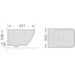 Унитаз подвесной с тонким ободком Grossman Thin Rim GR-5603S/Германия — изображение 13