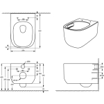 Унитаз подвесной ТОРНАДО с тонким ободком Grossman Thin Rim GR-5605SQ/Германия — изображение 8