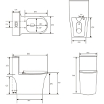 Унитаз напольный моноблок ТОРНАДО с тонким ободком Grossman Thin Rim GR-5607SQ/Германия — изображение 10