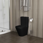 Унитаз безободковый МАТОВЫЙ напольный GROSSMAN GR-4450BMS Чёрный/Германия