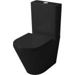 Унитаз безободковый МАТОВЫЙ напольный GROSSMAN GR-4450BMS Чёрный/Германия — изображение 2