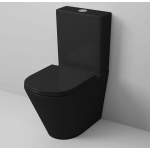 Унитаз безободковый МАТОВЫЙ напольный GROSSMAN GR-4450BMS Чёрный/Германия — изображение 3