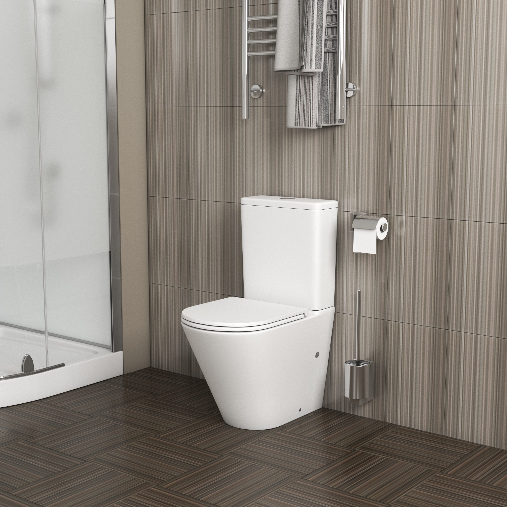 Унитаз безободковый МАТОВЫЙ напольный GROSSMAN GR-4450MS/Германия