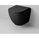 Унитаз безободковый ЧЕРНЫЙ МАТОВЫЙ подвесной GROSSMAN GR-4457BMS/Германия — изображение 2