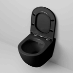 Унитаз безободковый ЧЕРНЫЙ МАТОВЫЙ подвесной GROSSMAN GR-4457BMS/Германия — изображение 4