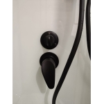 Душевая кабина 90х90х210см F401M Black пристенная низкий поддон матовое стекло/Германия — изображение 6