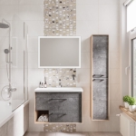 Пенал 30 см РЕАЛ Grossman подвесной Универсальный Веллингтон/бетон Арья — изображение 3