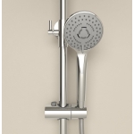 Душевая стойка с термостатическим смесителем SC11002CH Sancos Teo Хром глянцевый/Италия — изображение 6