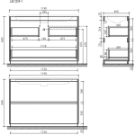 Тумба 120 см Libra Floor НАПОЛЬНАЯ Sancos Белый глянец эмаль с умывальником CN7006MB — изображение 8