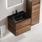 Тумба 60 см Libra ПОДВЕСНАЯ Sancos Дуб чарльстон с умывальником CN7001MB — изображение 5