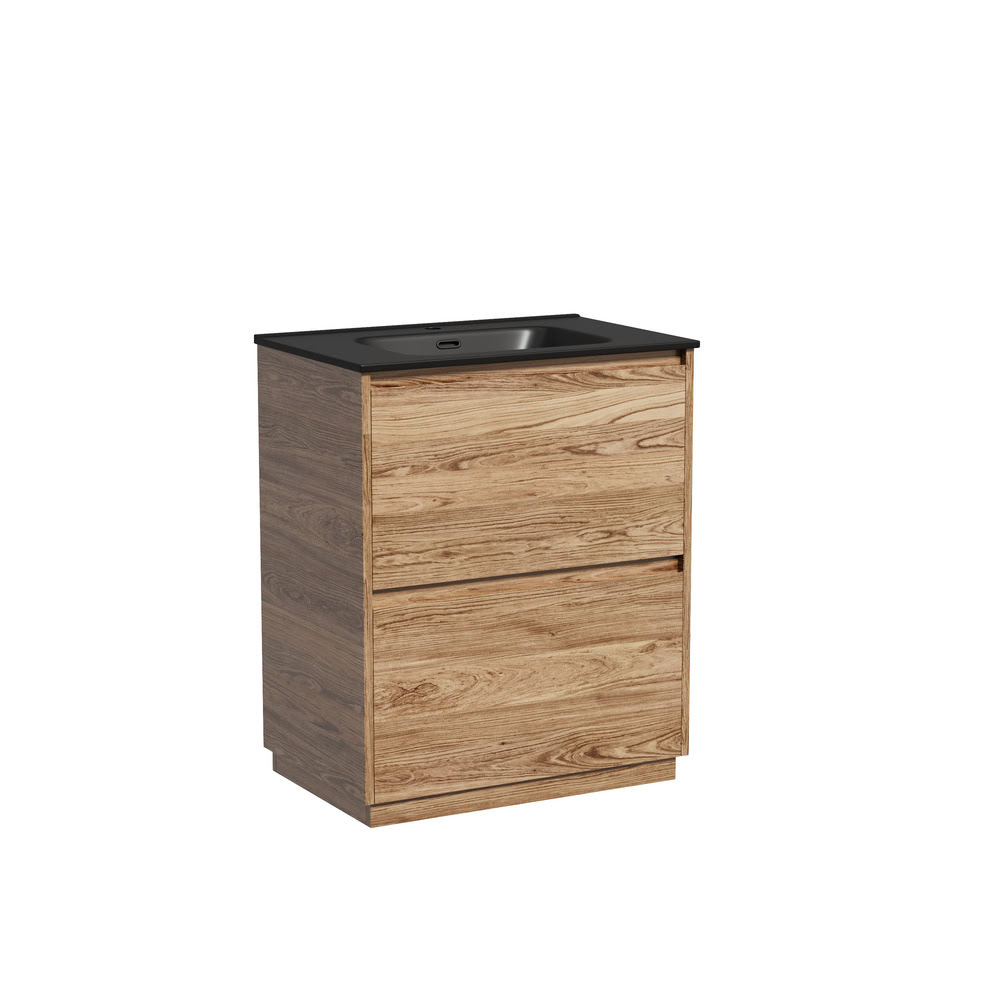 libra_lb70fech_black_png Тумба 70 см Libra Floor НАПОЛЬНАЯ Sancos Дуб чарльстон с умывальником CN7007MB — изображение 1