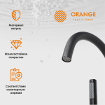 Смеситель для ванны/душа напольный Orange Steel M99-336b, чёрный / Германия — изображение 12