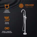 Смеситель для ванны/душа напольный Orange Steel M99-336w, белый / Германия — изображение 9