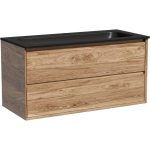 Тумба 100 см ПОДВЕСНАЯ Sancos Натура 2.0 (Nature 2.0) Дуб чарльстон с умывальником CN7013MB