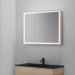Зеркальный шкаф 990х740х150мм SANCOS Mirror с LED-подсветкой Дуб галифакс Правый/Италия — изображение 2