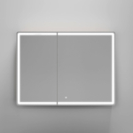Зеркальный шкаф 990х740х150мм SANCOS Mirror с LED-подсветкой Дуб галифакс Правый/Италия — изображение 3