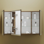 Зеркальный шкаф 1190х740х150мм SANCOS Mirror с LED-подсветкой Дуб чарльстон/Италия — изображение 4