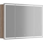 Зеркальный шкаф 1190х740х150мм SANCOS Mirror с LED-подсветкой Дуб галифакс/Италия