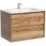 Тумба 70 см Marmi 2.0 Дуб чарльстон ПОДВЕСНАЯ Sancos с умывальником CN7007