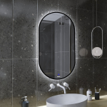 LED Зеркало 50 см Grossman NERO-промо BLACK 2450902 / Германия — изображение 2