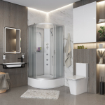 Душевая кабина 90x90 см NIAGARA Classic NG-3301-14BKG с гидромассажем без крыши — изображение 3