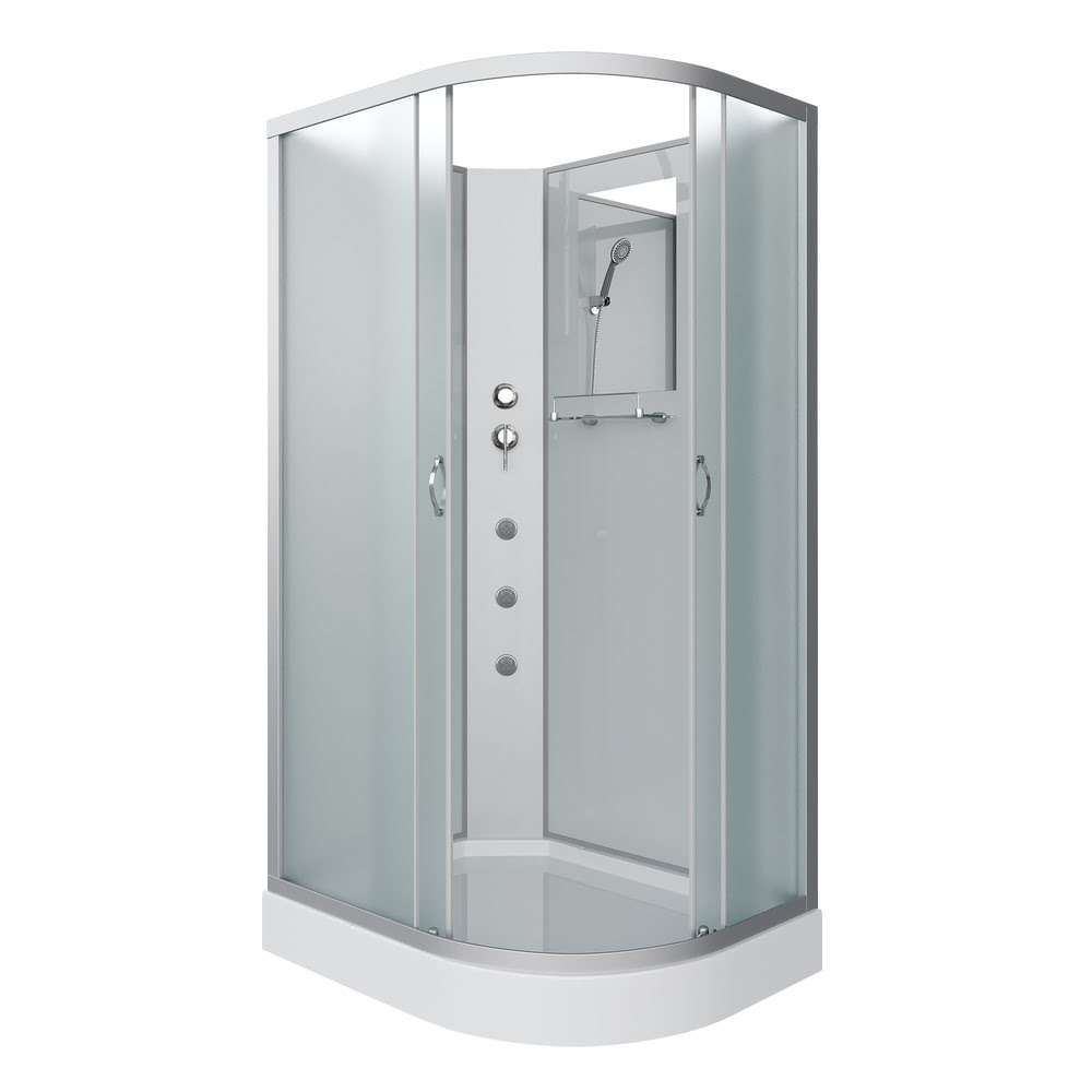 Душевая кабина 120x80 см NIAGARA Classic NG-3312-14LBKG Левая с гидромассажем без крыши