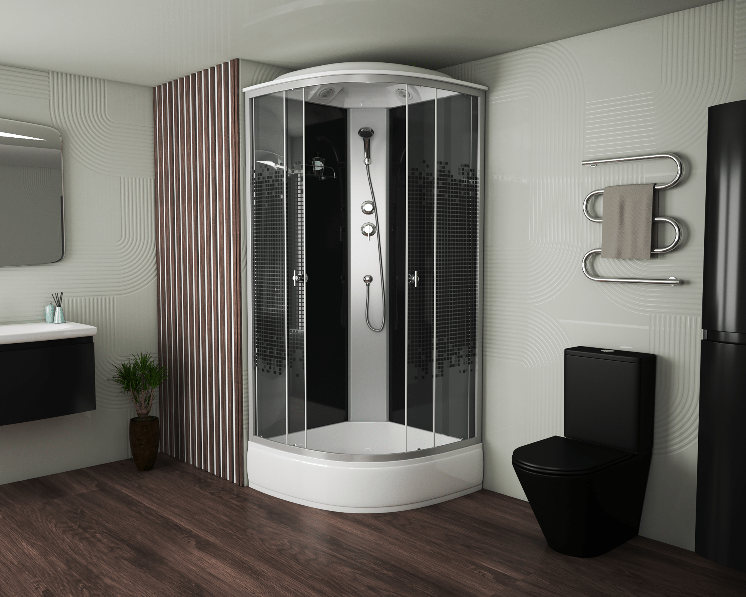 Душевая кабина 90x90x215см NIAGARA Eco NG-3504-14