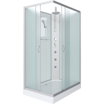 Душевая кабина 90x70 см NIAGARA Classic NG-43975-14QBKTG с гидромассажем без крыши
