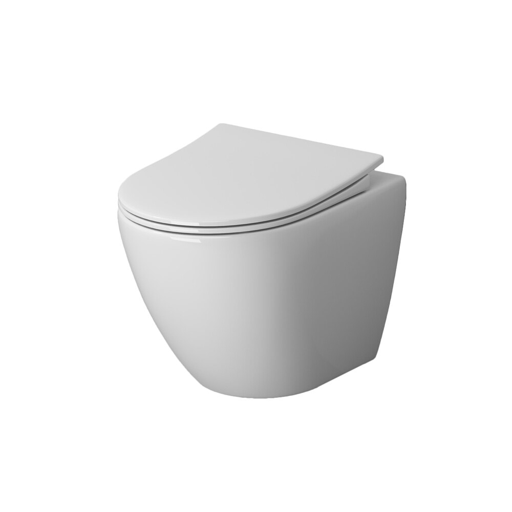 Унитаз безободковый подвесной Niagara Vista NG-9301 с тонкой крышкой/Китай