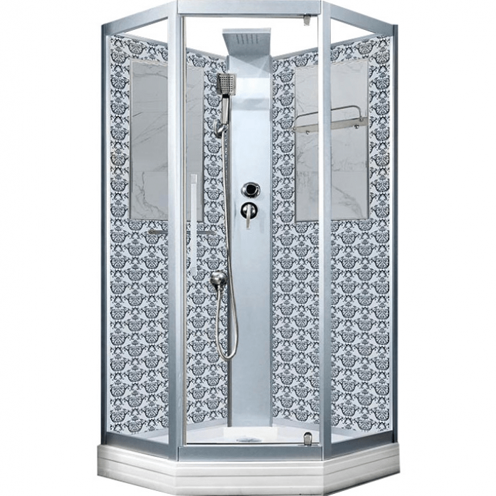 ng_7799wbk_1 Душевая кабина 90x90 см NIAGARA Luxe NG-7799WBK рисунок СЕРЕБРО — изображение 1