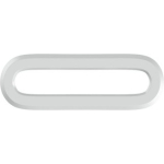 Обрамление для переливного отверcтия заглушка на перелив для раковины белый CeramicaNova CN010MW/Италия