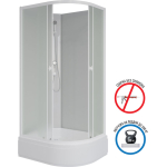 Душевая кабина 90x80 см NIAGARA Promo P90/80/26L/MT/BK Левая без крыши — изображение 2