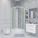 Душевая кабина 90x80 см NIAGARA Promo P90/80/26L/MT/BK Левая без крыши — изображение 3