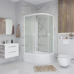 Душевая кабина 100x80 см NIAGARA Promo P100/80/40L/MT/BK Левая без крыши — изображение 3