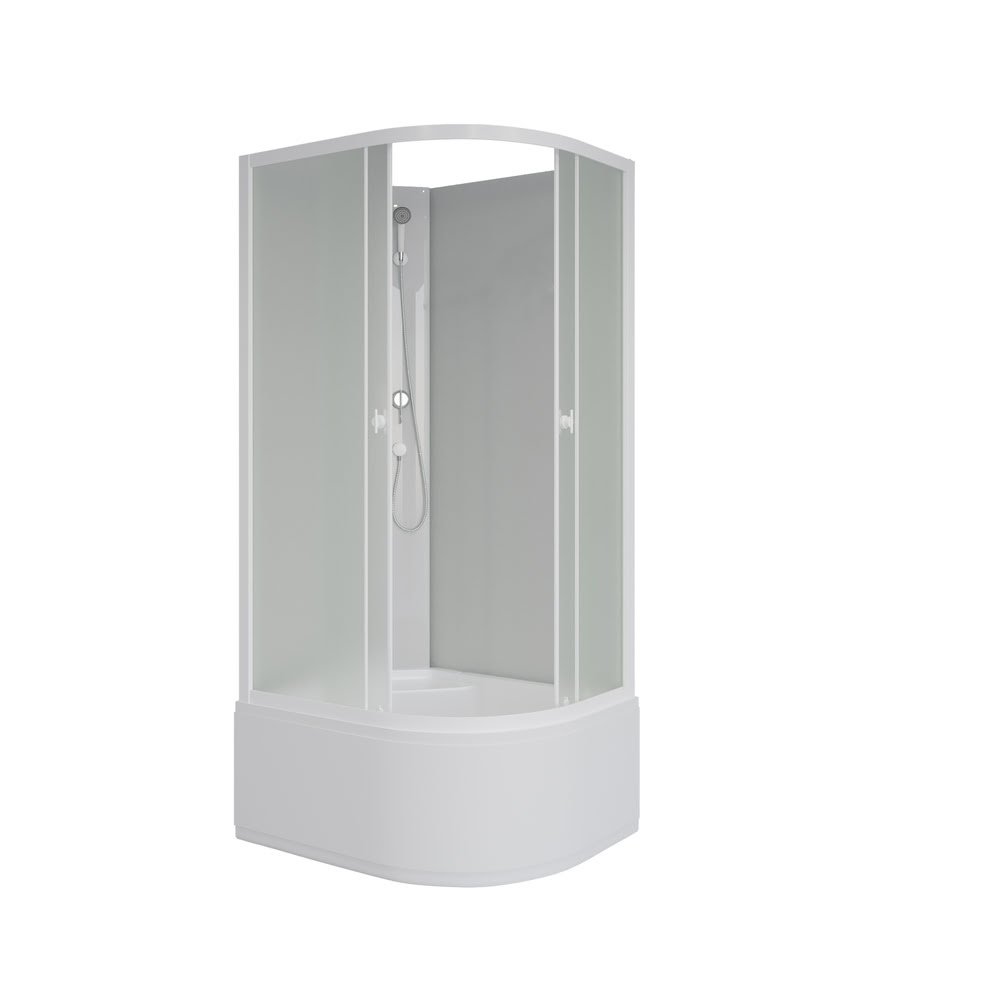 Душевая кабина 90x70 см NIAGARA Promo P90/70/40L/MT/BK Левая без крыши