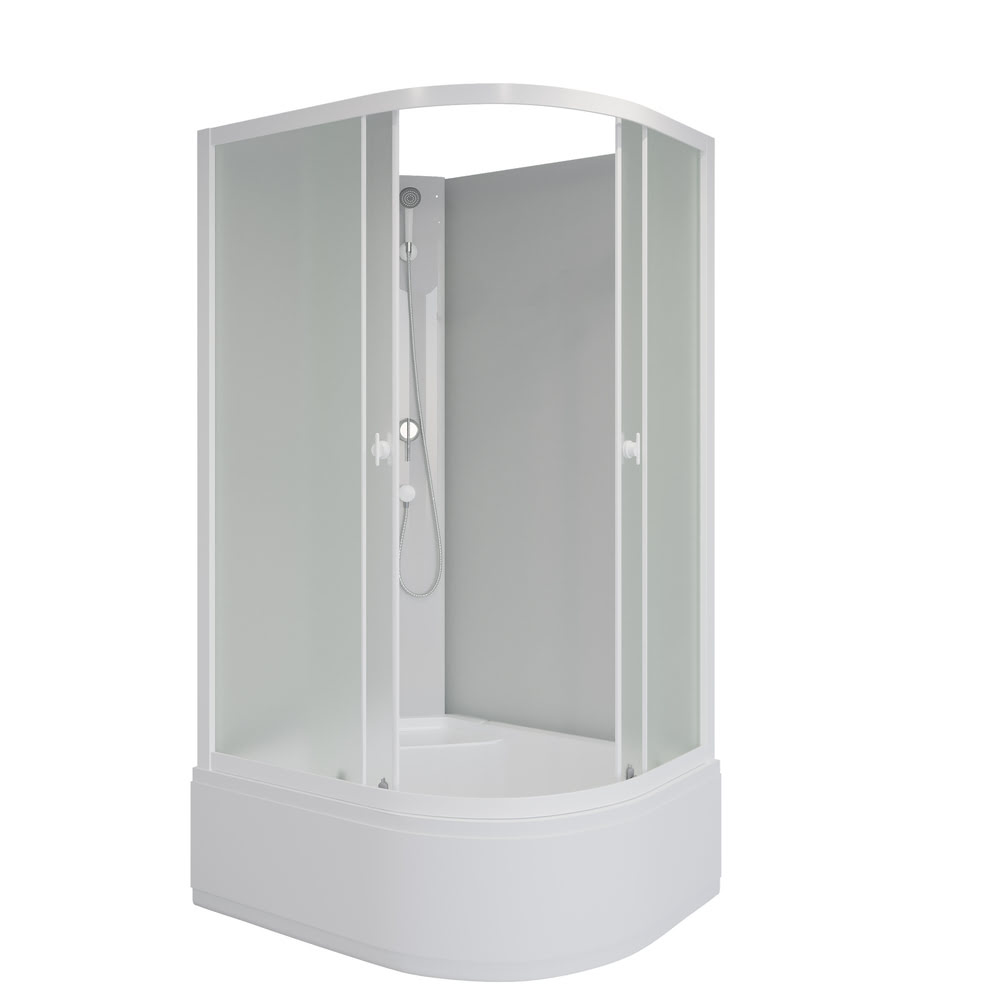 Душевая кабина 100x80 см NIAGARA Promo P100/80/40L/MT/BK Левая без крыши