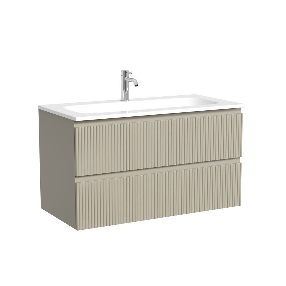png-900-snob-t-3 Тумба 90 см SNOB T Beige Soft ПОДВЕСНАЯ Sancos с умывальником CN7019 — изображение 1