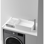 Раковина 485x305x135мм Element CeramicaNova накладная со смещенным сливом прямоугольная CN5050/Италия — изображение 10