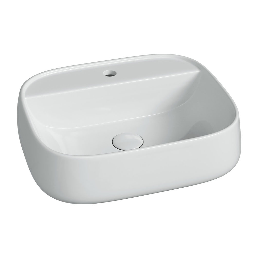 Раковина 500x425x145мм Fonte CeramicaNova накладная/подвесная прямоугольная CN5051/Италия