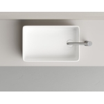 Раковина 485x305x135мм Element CeramicaNova накладная со смещенным сливом прямоугольная CN5050/Италия — изображение 6