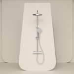 Душевая стойка с термостатическим смесителем SC11001CH Sancos Teo Хром глянцевый/Италия — изображение 2