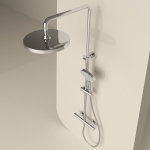 Душевая стойка с термостатическим смесителем SC11001CH Sancos Teo Хром глянцевый/Италия — изображение 4